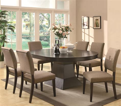 contemporary 7 piece dining room sets